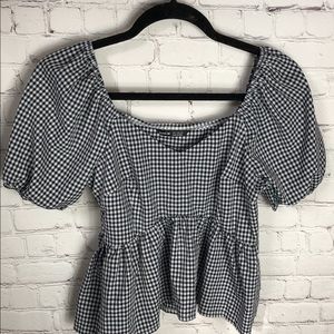 SHEIN size small gingham style crop top